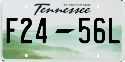 TN license plate F2456L