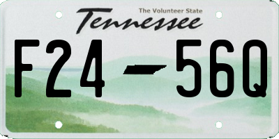 TN license plate F2456Q