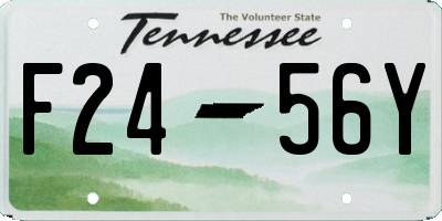 TN license plate F2456Y