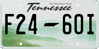 TN license plate F2460I