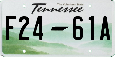 TN license plate F2461A