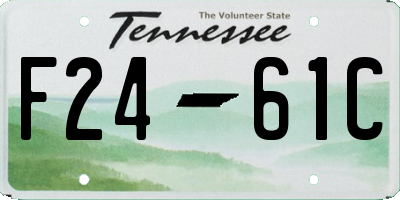 TN license plate F2461C