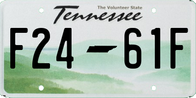 TN license plate F2461F