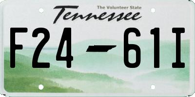 TN license plate F2461I