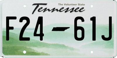 TN license plate F2461J