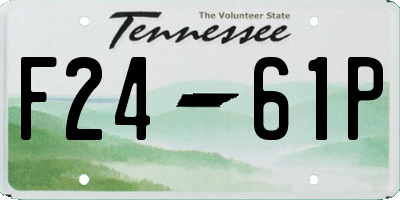TN license plate F2461P