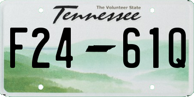 TN license plate F2461Q