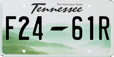 TN license plate F2461R