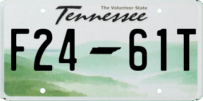 TN license plate F2461T