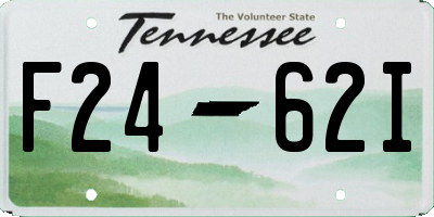 TN license plate F2462I