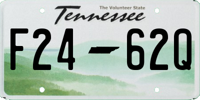 TN license plate F2462Q