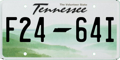 TN license plate F2464I