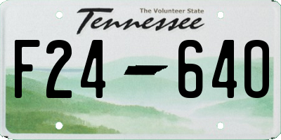 TN license plate F2464O
