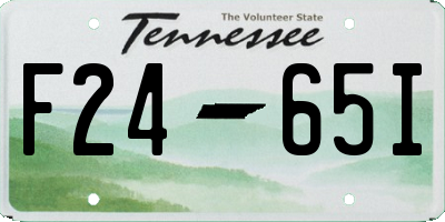 TN license plate F2465I