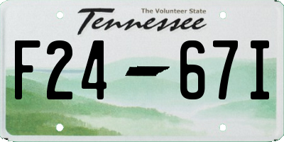 TN license plate F2467I