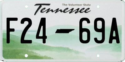 TN license plate F2469A