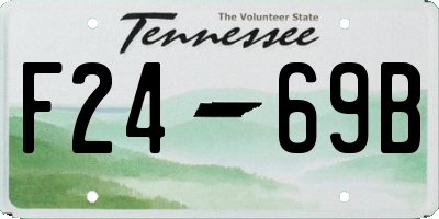 TN license plate F2469B