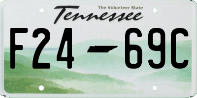 TN license plate F2469C