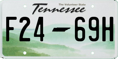 TN license plate F2469H