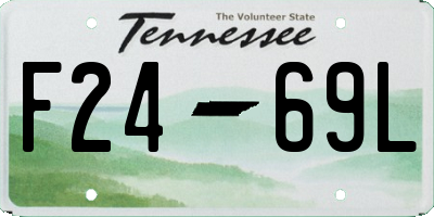 TN license plate F2469L