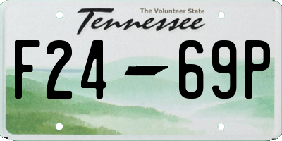 TN license plate F2469P