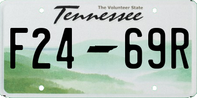 TN license plate F2469R