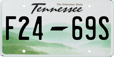 TN license plate F2469S