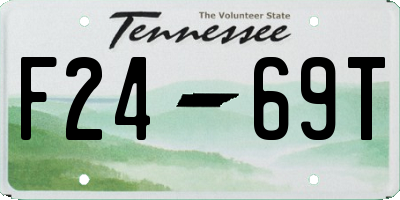 TN license plate F2469T