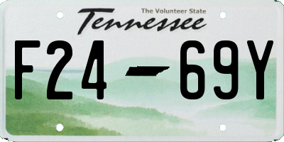 TN license plate F2469Y