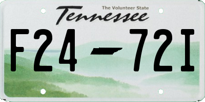 TN license plate F2472I