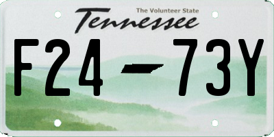 TN license plate F2473Y