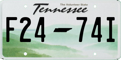 TN license plate F2474I