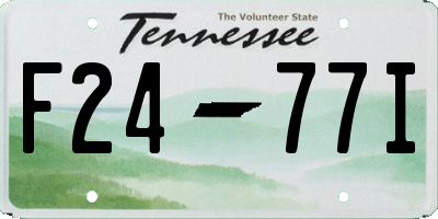 TN license plate F2477I