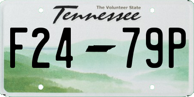 TN license plate F2479P