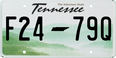 TN license plate F2479Q