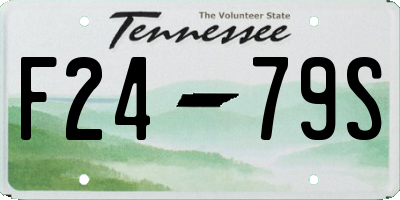 TN license plate F2479S