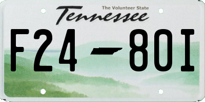 TN license plate F2480I