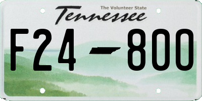 TN license plate F2480O