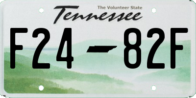TN license plate F2482F