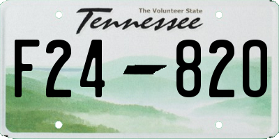 TN license plate F2482O