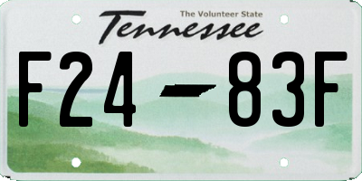 TN license plate F2483F