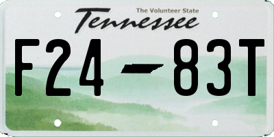 TN license plate F2483T
