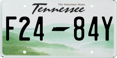 TN license plate F2484Y