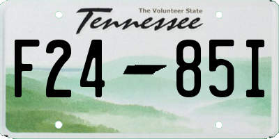 TN license plate F2485I