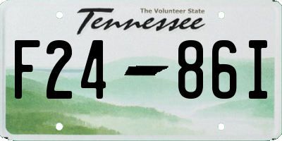 TN license plate F2486I