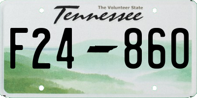 TN license plate F2486O