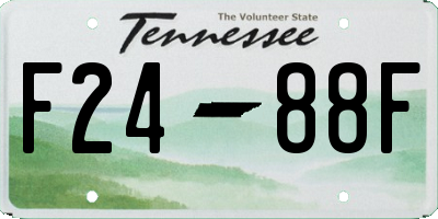TN license plate F2488F