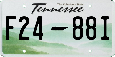 TN license plate F2488I