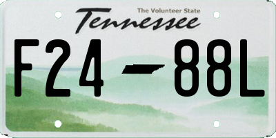 TN license plate F2488L