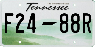TN license plate F2488R